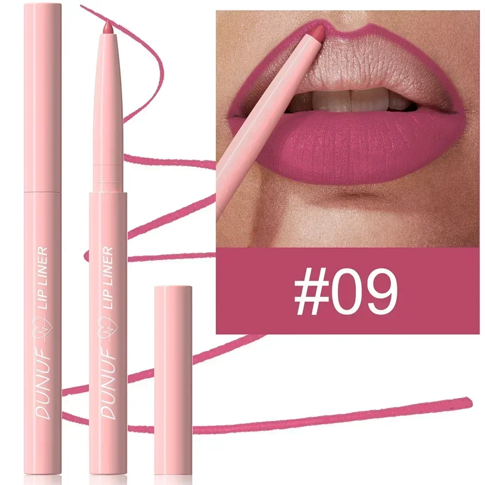 1Pc Tapered Nib Lip Liner Pencil Matte Plumping Lip Stain Lasting Waterproof Fine Lipstick Slim Lip Outline Contour Make Up Pink — image 15