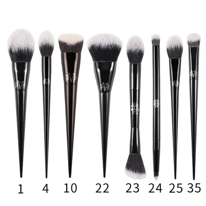 Kat Von D ensemble de pinceaux de maquillage et Kit fond de teint Blush surbrillance correcteur poudre sculptant pinceau fard à paupières marque KVD pinceau de maquillage — image 14