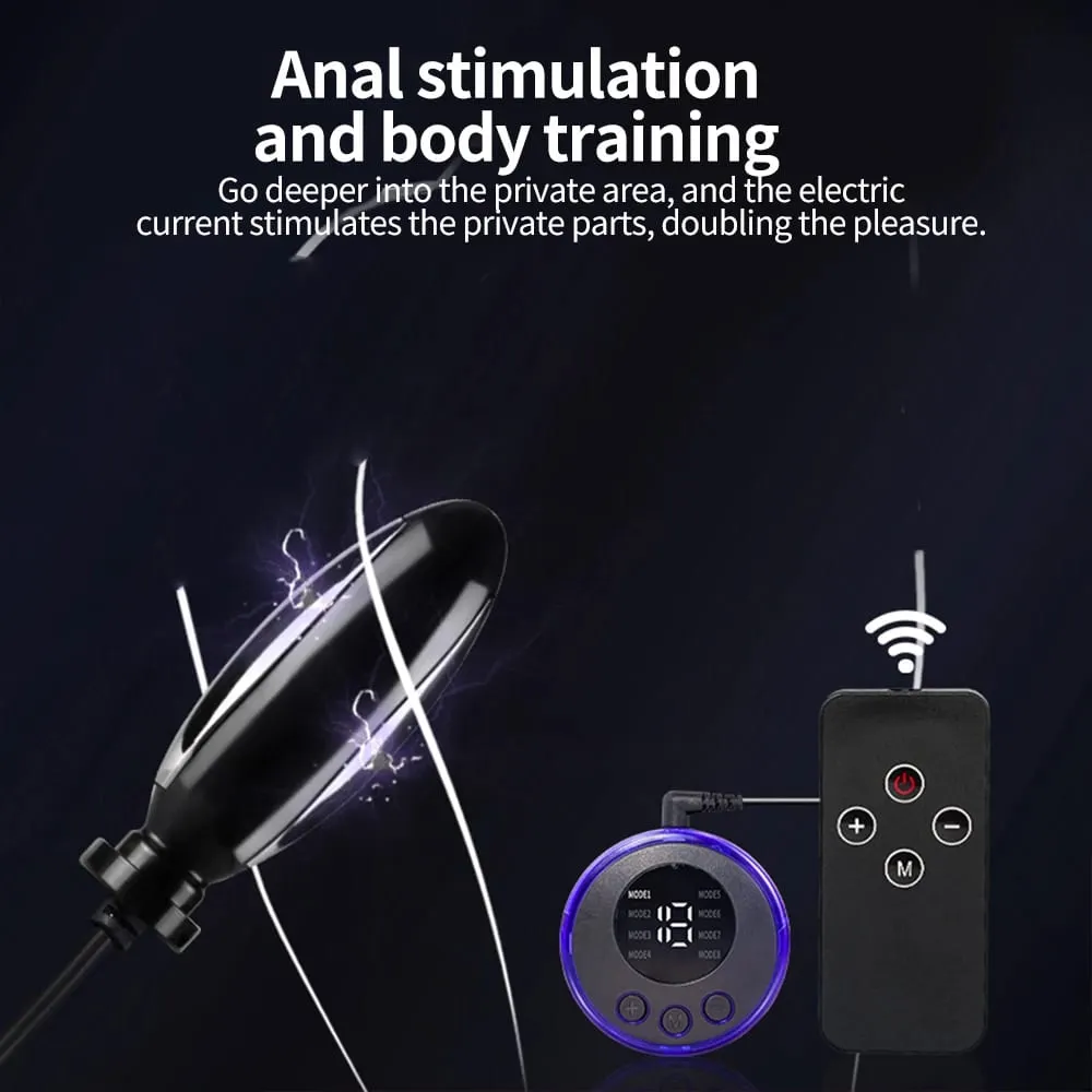 Electric Shock Anal Beads Dildo Vibrator Electro Pulse Nipple Shcok Stimulator Massager Nipple Clip Adult Sex Toys For Women Men