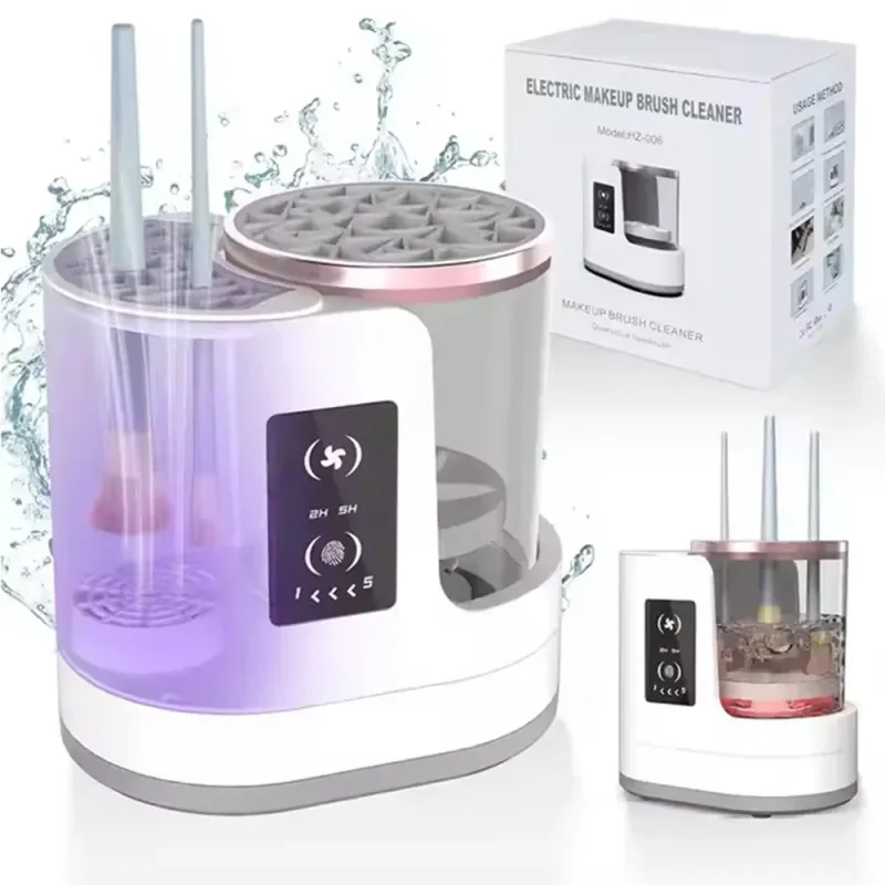 NEUE Elektrische 3 IN 1 Make-Up Pinsel Cleaneing Maschine Make-Up Pinsel Trockner Tragbare Automatische USB Kosmetik Pinsel Reiniger Werkzeug