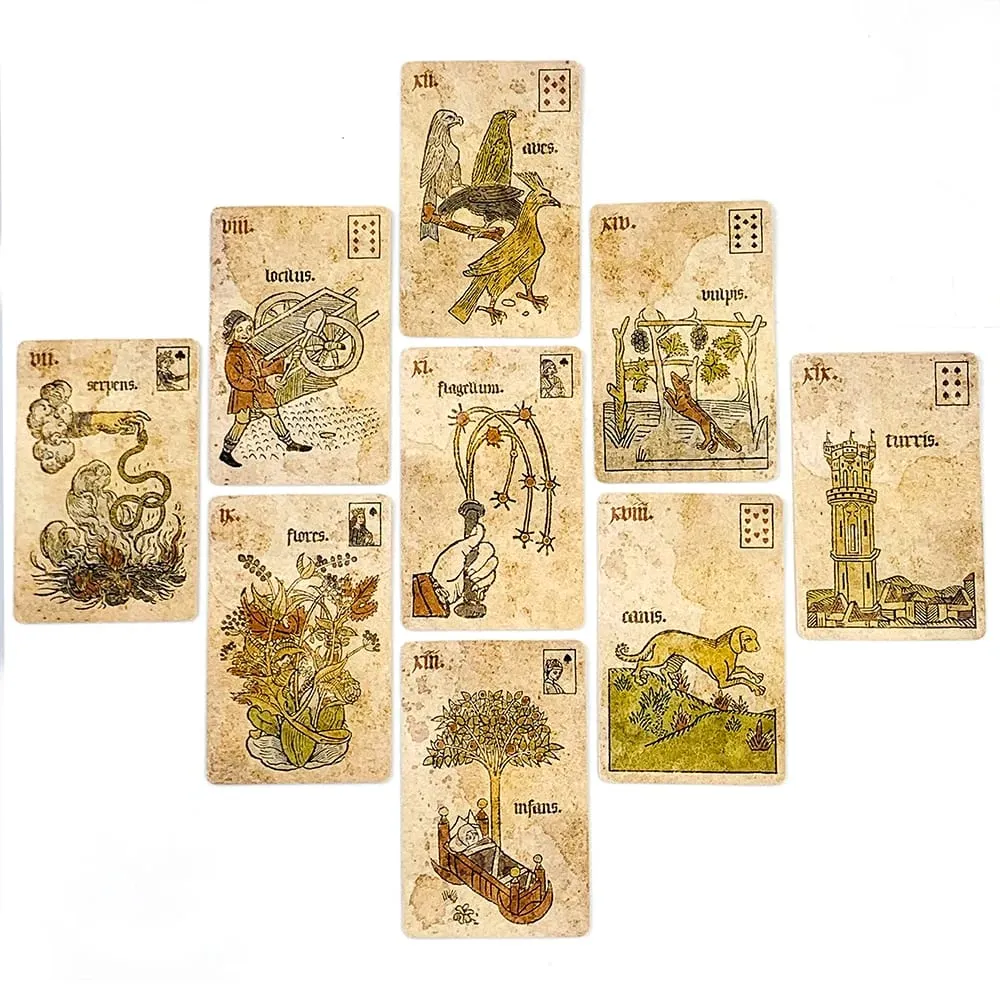Oracle Cards Leisure Entertainment Card Family Gathering Divination Deck Board Gioco di carte da gioco Piccolo formato poker Stile retrò — image 5