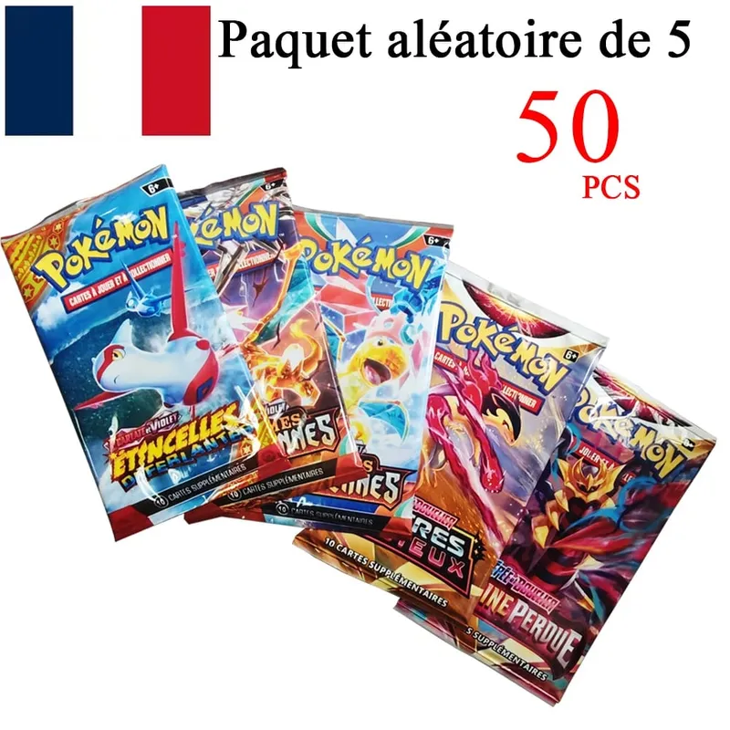 Cartes Pokemon VMAX V EX GX MEGA Version française, Collection de cartes, entraîneur de combat, jouets de noël pour enfants, cadeau — image 16
