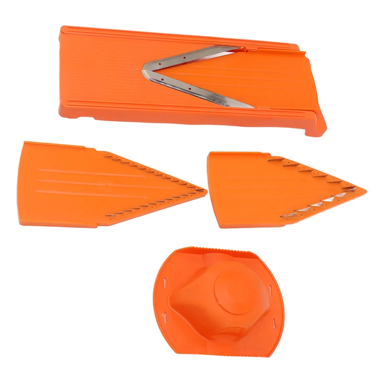 Taglierina per mandolina con lama a V Tagliaverdure Lama in acciaio inossidabile Protezione per le mani Strumento di cottura Pratico grande telaio per la cucina