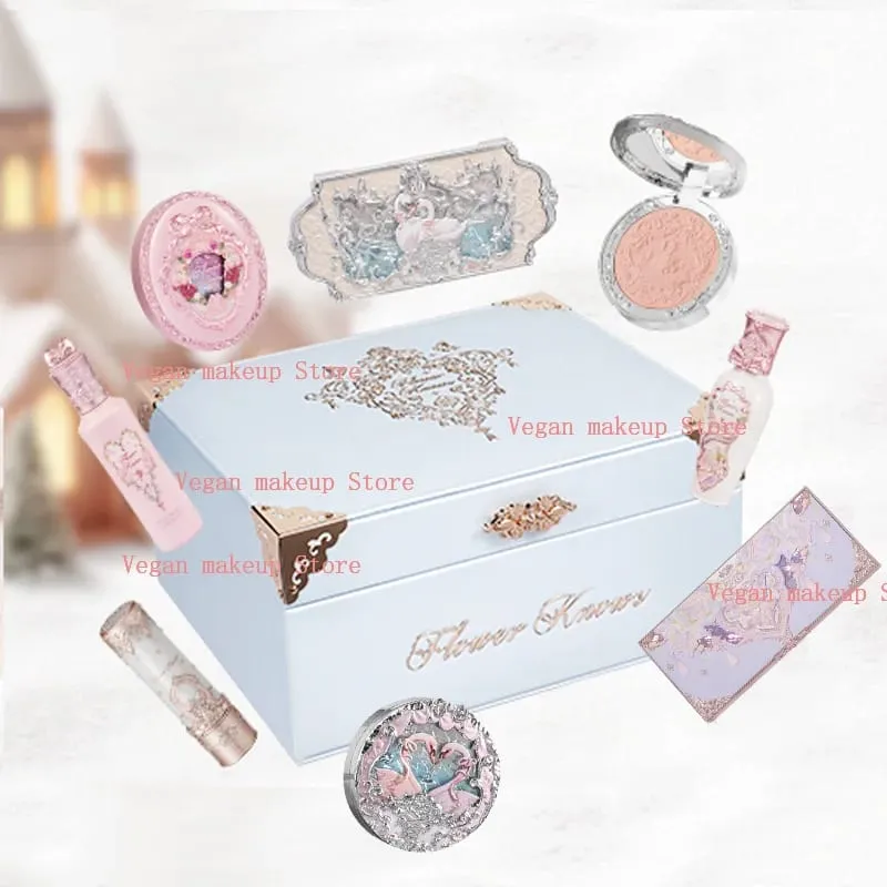 Flowerknows Tutto In Set Regalo Rossetto In Velluto Opaco Fard Ombretto Glitter Set Trucco Kit Di Cosmetici Con Confezione Regalo — image 2