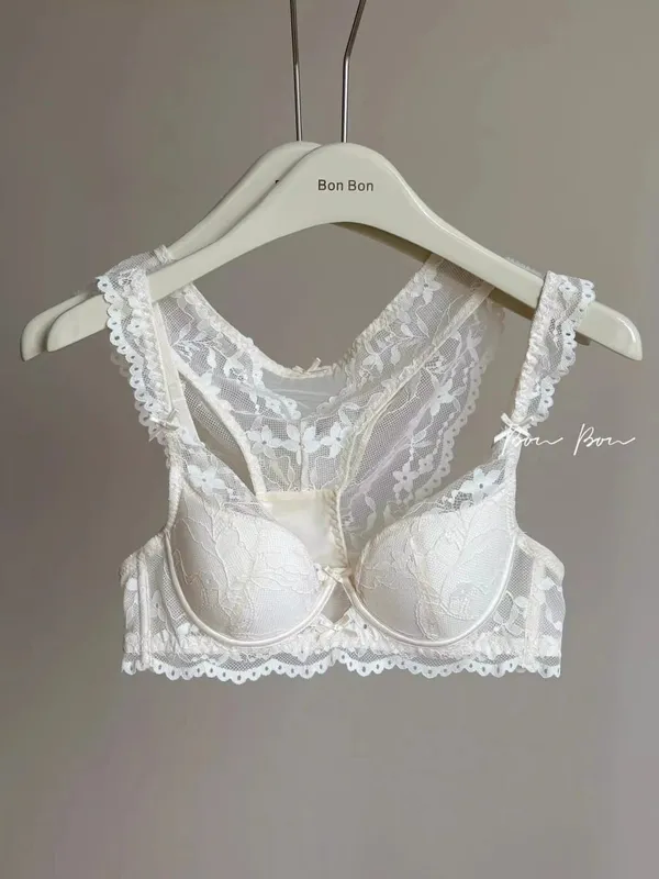 Sexy Spitzen-Push-up-BH für einen größeren Look, Minimizer, schlankmachender Bügel, Unterstützung, seitliches Fett, kein Durchhängen, Stahlring, Übergröße — image 9