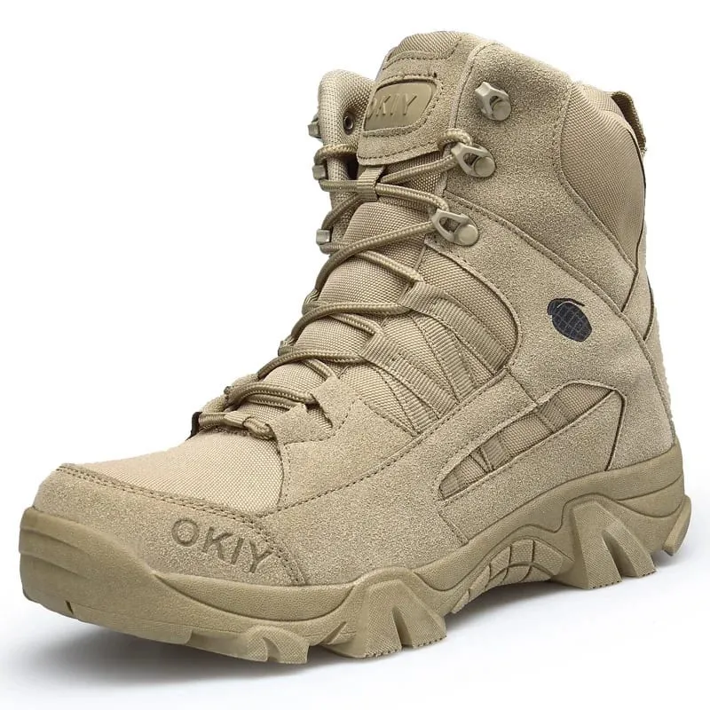 Stivali tattici da uomo Scarpe da lavoro antinfortunistiche impermeabili da uomo Desert Scarpe da trekking Stivaletti da esterno