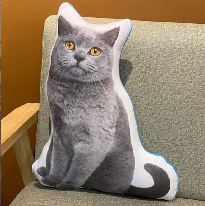 Cuscino per cani con simulazione stampata in 3D, divertente cuscino a forma di animale domestico, soggiorno, camera da letto, decorazione morbida, regalo di festa personalizzato — image 32
