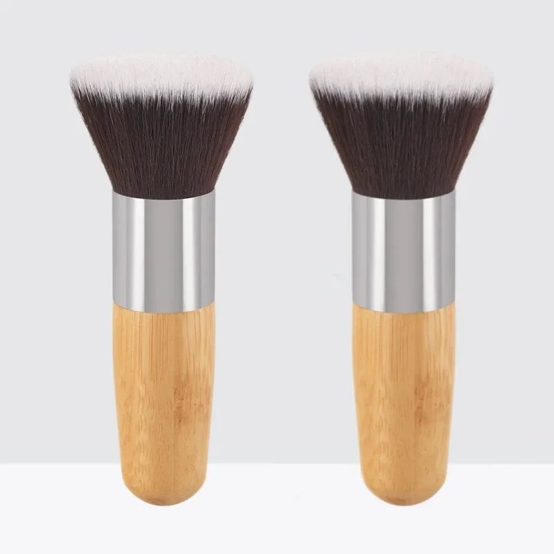 Bamboe handvat Foundation Brush Los poeder Make-up kwasten Blush Contour Vloeibare Foundation Cream Professionele gezichtsschoonheidstools — image 10