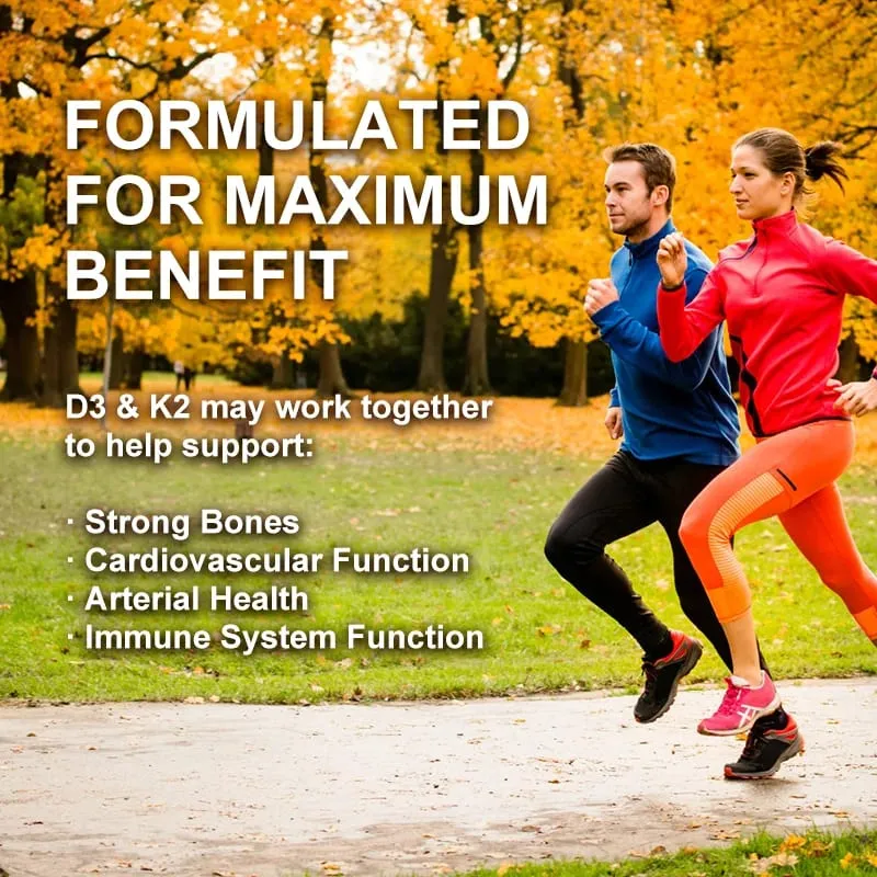 Alxfresh Vitamina D3K2 Capsule Assorbimento del calcio Supporto del sistema immunitario osseo e articolare Collagene Miglioramento dell'integratore per la salute della pelle — image 6