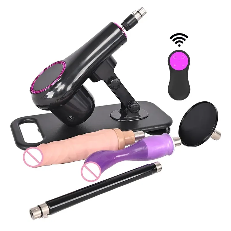 vibratore telescopico automatico della macchina dell'amore che spinge la macchina del sesso con diversi giocattoli allegati al dildo Giocattoli del sesso — image 12