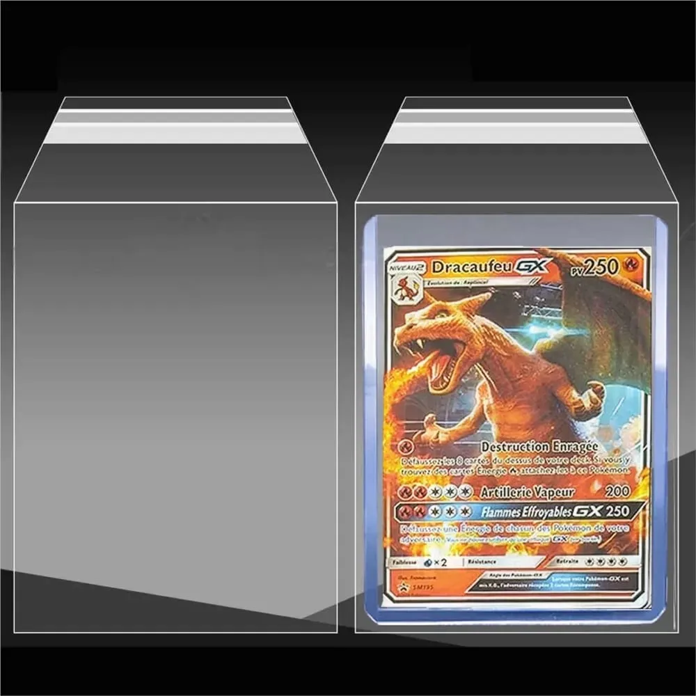 100PCS Clear Beschermhoezen Fit Voor 35PT-100PT Hard Plastic Kaarthouder Voor Pokemon TCG Game Trading Sport Kaarten Protector — image 1