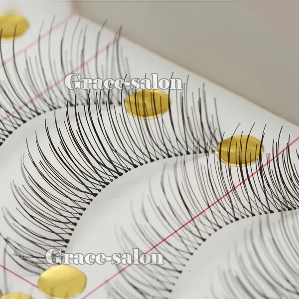 10 Pair Makeup Natural Long Handmade Soft False Eyelashes Eye Lash Wedding Party — image 4