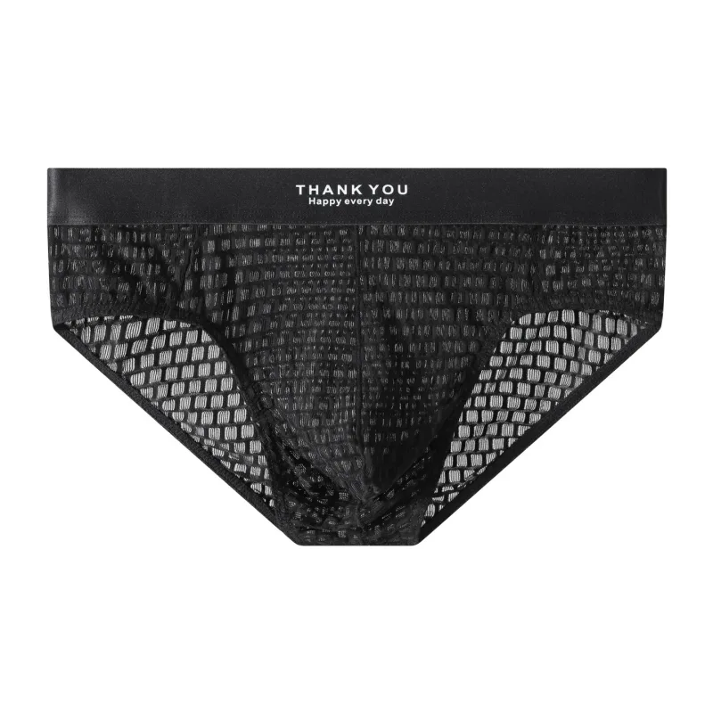 โปร่งใสตาข่ายชุดชั้นในชาย Ultra Thin Sheer กางเกงกางเกงระบายอากาศถุงน่องกางเกงนุ่มชุดชั้นใน Low Rise Knicker — image 10