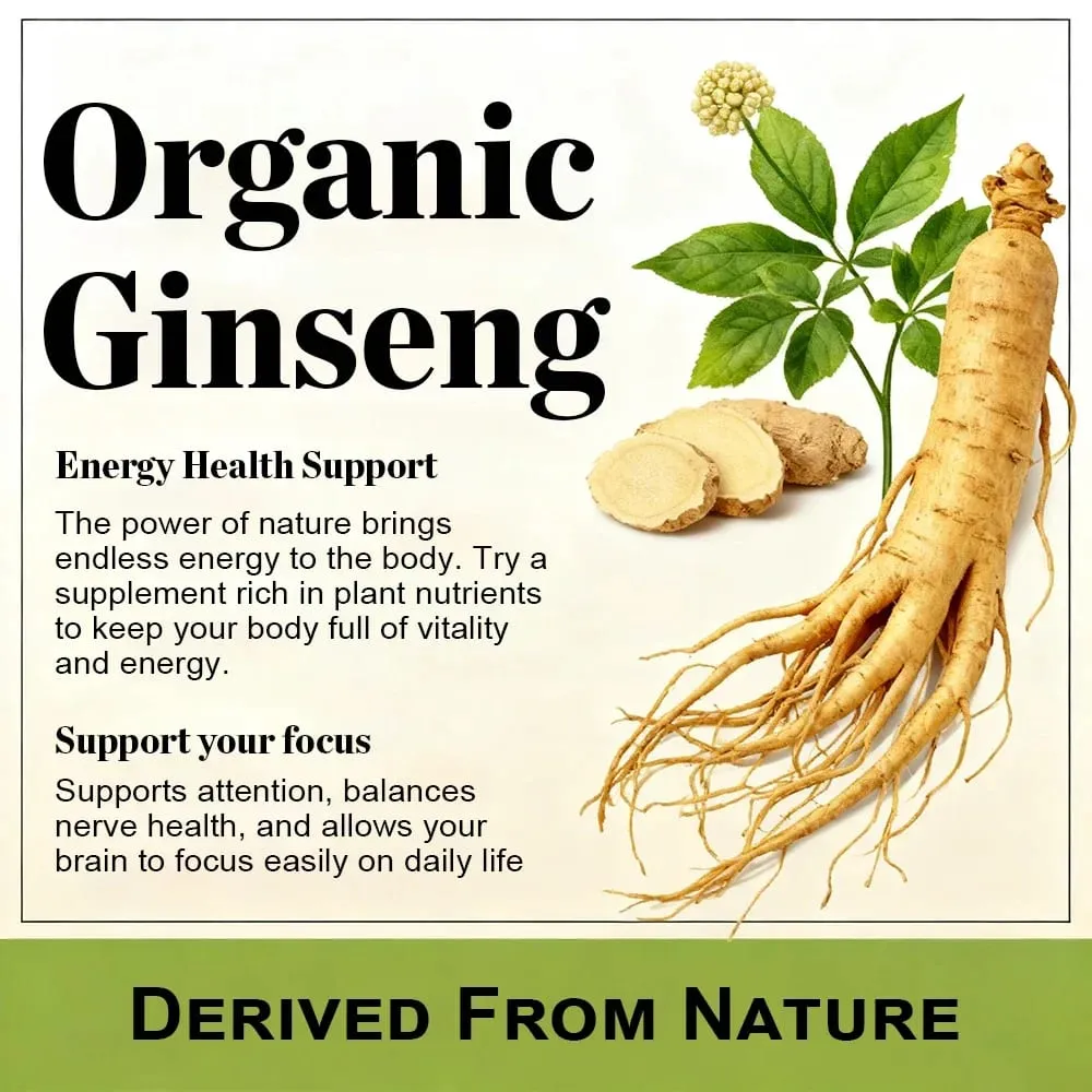 Supplément de ginseng coréen de 1 000 mg – Haute puissance pour la concentration énergétique, la vitalité et le soutien immunitaire pour les hommes et les femmes — image 3
