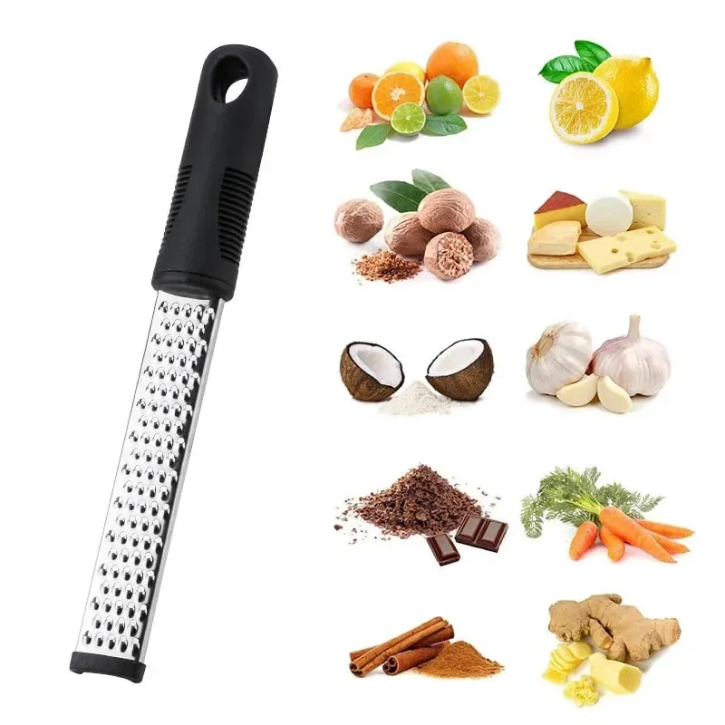 Râpe manuelle en acier inoxydable pour fromage citron légumes pomme de terre avec poignée antidérapante outil de cuisine pointu — image 8
