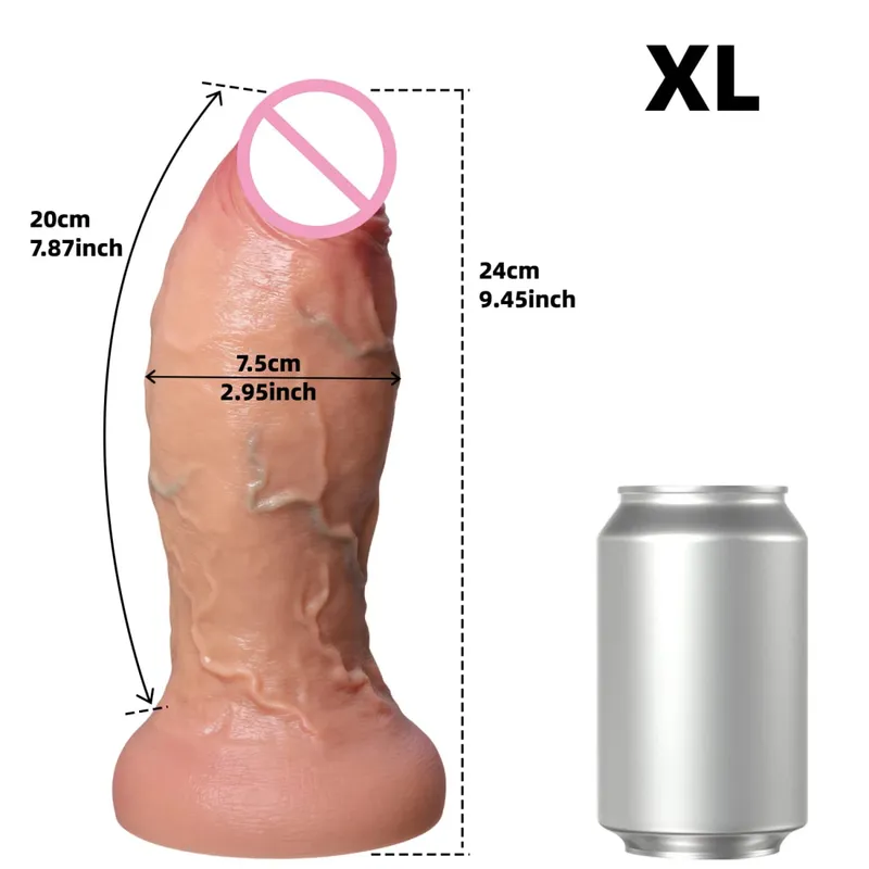 Besar Tebal Realistis Dildo Penis Besar Penetrasi Ganda Anal Plug Vagina Masturbasi Kontol Palsu Mainan Seks Dewasa untuk Wanita Sexuales — image 23