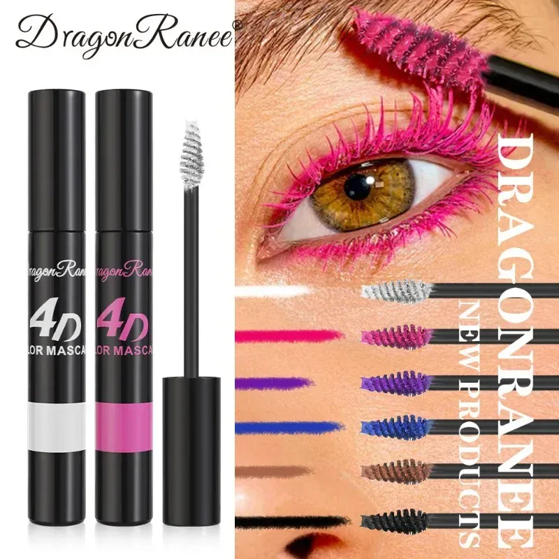 Gekleurde Mascara Make-up 4D Zijdeachtige Natuurlijke Lange Wimpers Mascara Waterproof Langdurige Uitbreiding Dikke Blijvende Curling Mascara — image 6
