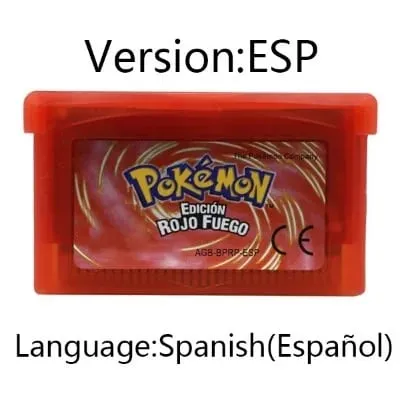 GBA jeu Pokemon série cartouche de jeu vidéo carte de Console Pokemon émeraude rouge feu rubis feuille vert saphir multi-langue — image 6