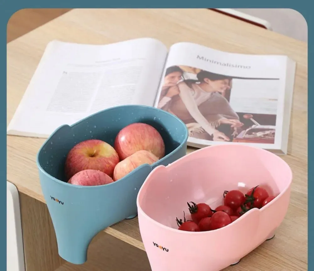 Panier de vidange en forme d'éléphant pour évier, panier de lavage de fruits et légumes, égouttoir suspendu, accessoires de rangement de cuisine polyvalents — image 7