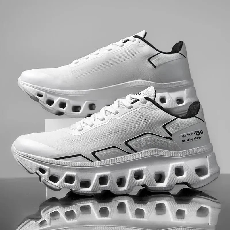 Scarpe da corsa da uomo Jogging Mesh traspirante Ammortizzazione Antiscivolo Scarpe di lusso per esterni Coppia Trainer Scarpe da ginnastica da corsa Scarpe fuoristrada — image 2