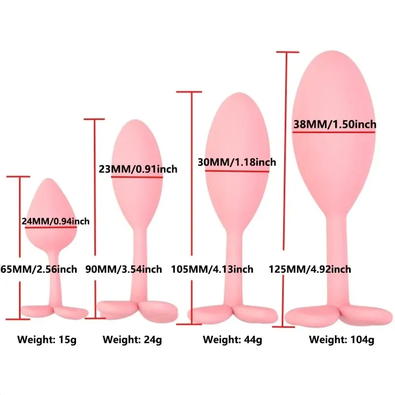 Perline anali in silicone Butt Plug Set Mini Piccolo Medio Grande Plug anale Quadrifoglio Anal Trainer Giocattolo del sesso Uomini Donne Gay — image 6