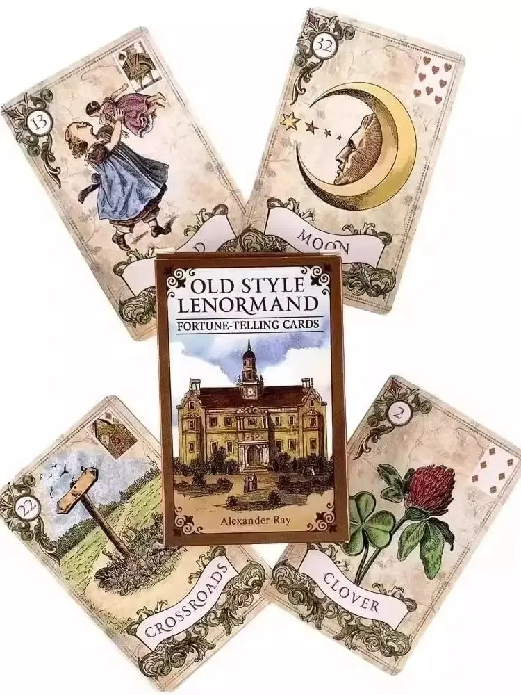 Lenormand-Karten im alten Stil – Vintage-Orakel-Deck für Wahrsagerei und Tabletop-Spiele