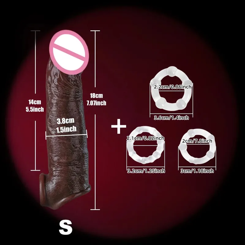 Man Dick powiększenie nasienia pierścień zabezpieczający dla mężczyzn opóźniony wytrysk miękki silikonowy nakładka na penisa Hollow Cock Ring dla dorosłych 18 + Sex zabawki — image 22