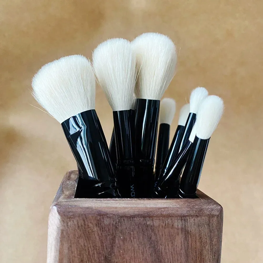 WG Lidschattenpinsel, Augenfaltenverblendung, Nasenkonturierung, Make-up-Pinsel, kosmetische Werkzeuge mit natürlichem Ziegenhaar — image 6