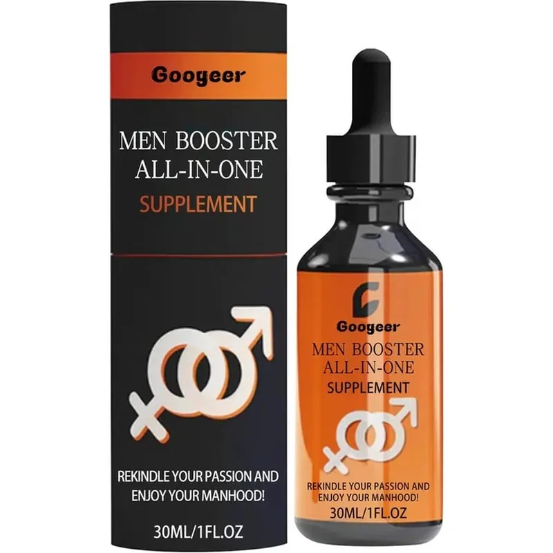 Suplemen Googeer Men Booster All-in-One Turun dengan Ekstrak Akar Maca dan Ekstrak Akar Kudzu untuk Relaksasi Tenaga 30 ML