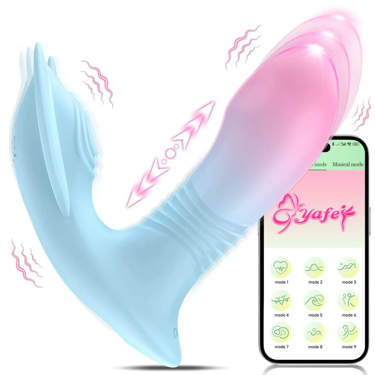 Teleskopický nositelný vibrátor s aplikací Remote 10 Vibrační bodové G bodové dildo s tekutou silikonovou vaginální masáží Sexuální hračky pro dospělé — image 1