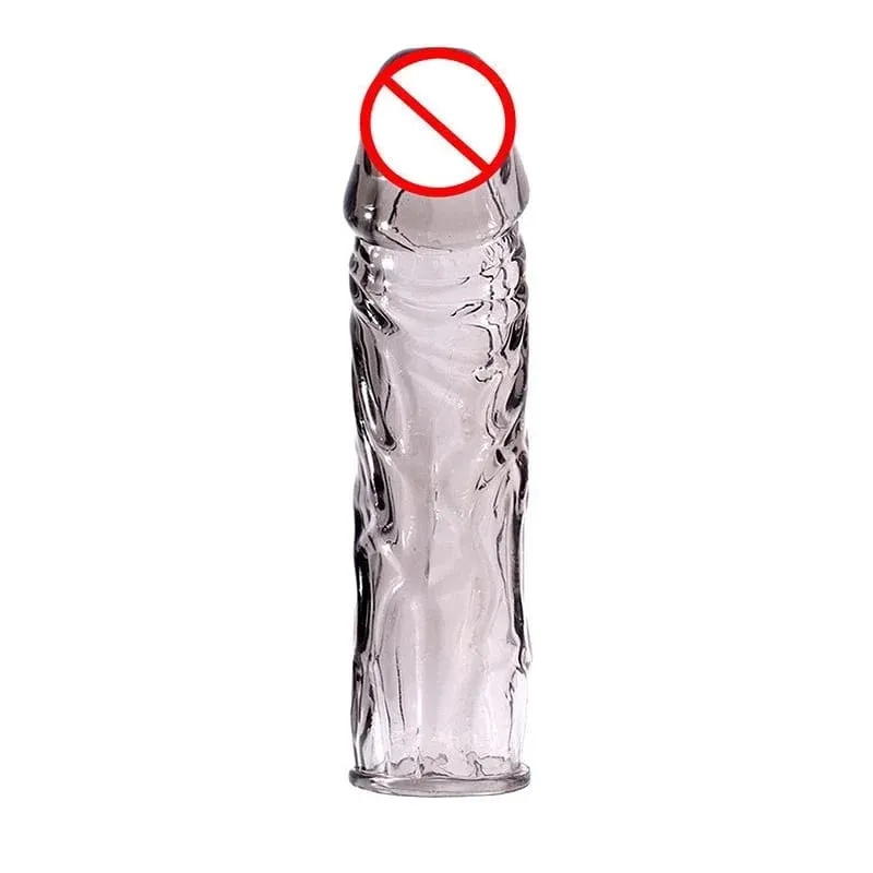 Penis Sleeve Reusable Condom Penis Extender Reusable Silicon Condoms For Men Penis Ring Cock Cover Sex Toys For Men Products — image 8