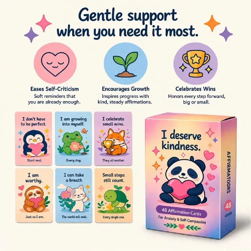 SEL Affirmationskarte Affirmators Englische inspirierende emotionale Achtsamkeits-Ermutigungskarte für Kinder — image 6