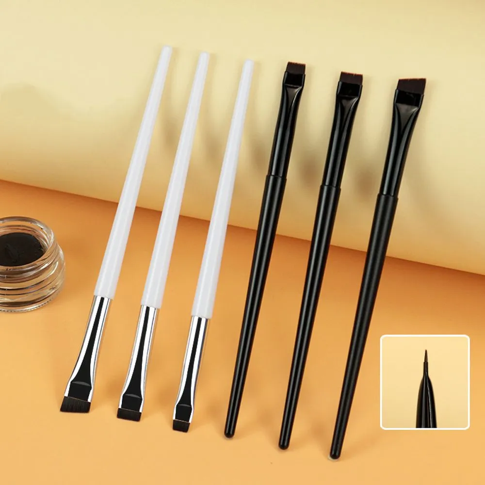 Make-up Tool Šikmý kosmetický štětec Plochý štětec na tužky na obočí Štětec na obočí Čepel štětce na make-up Štětečky na jemné oční linky šikmé