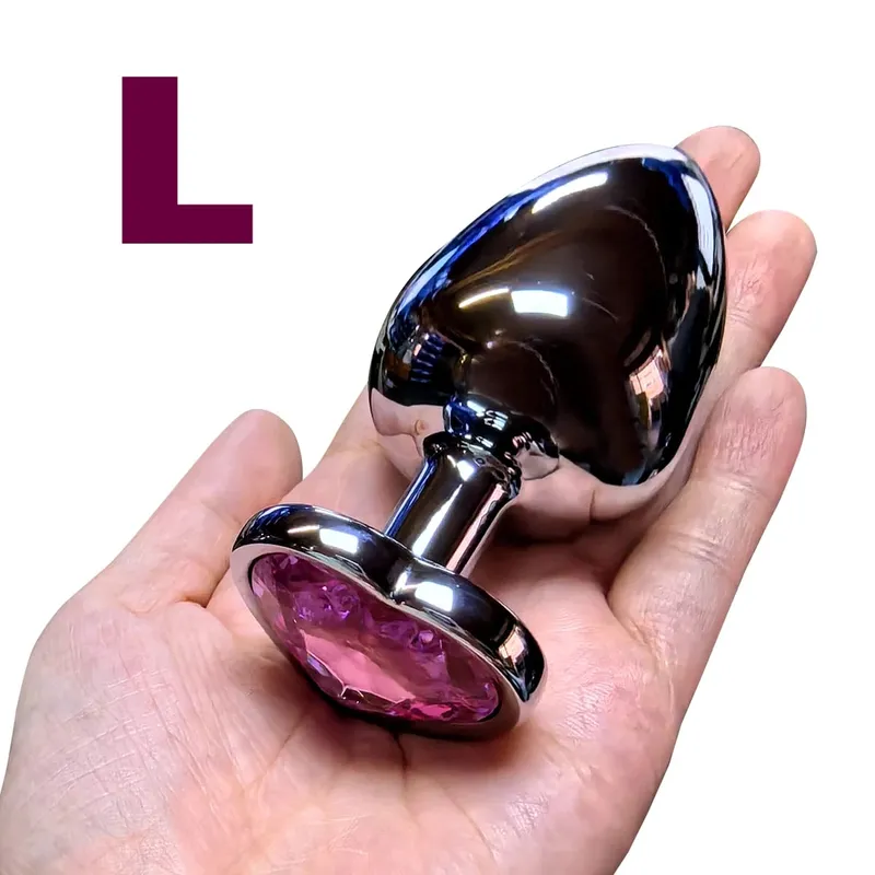 Hjertebase Mini Glat Metal Anal Plug Begynder Butt Plug Onani Stimulator Værktøj Sex Massager Voksen Sexlegetøj Til Mand Kvinder — image 11