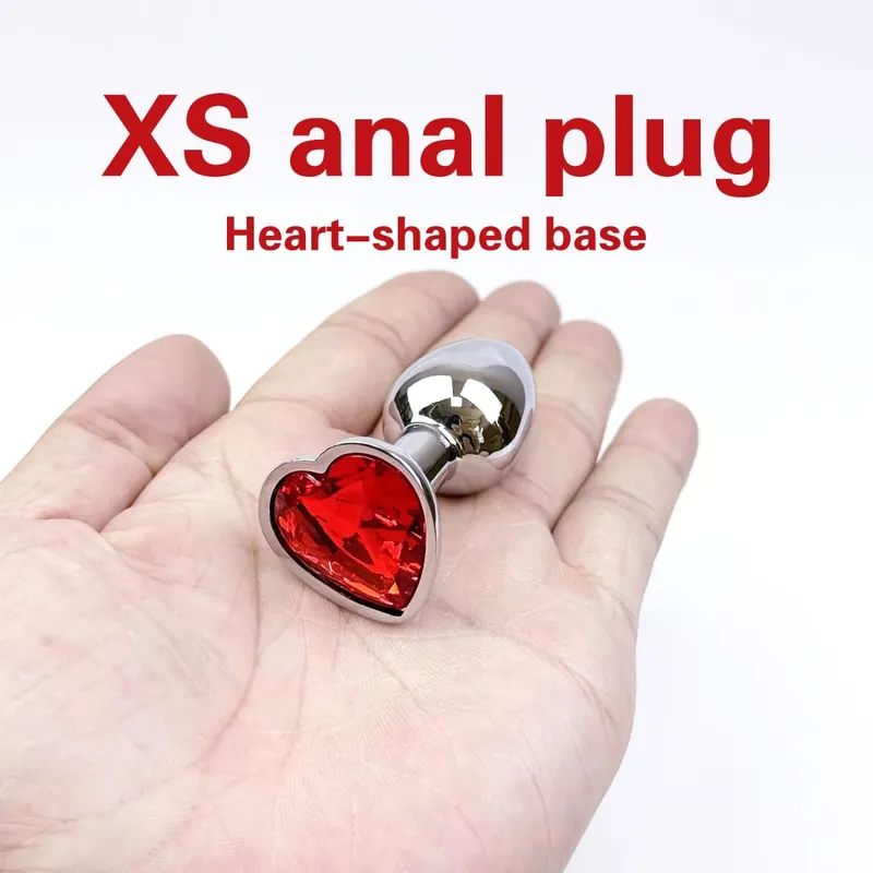 Herzförmiger Analplug aus Metall. Analplug für Anfänger. Analmassage-Dilatator. Sexspielzeug für Erwachsene. Masturbation-Stimulationswerkzeug — image 8