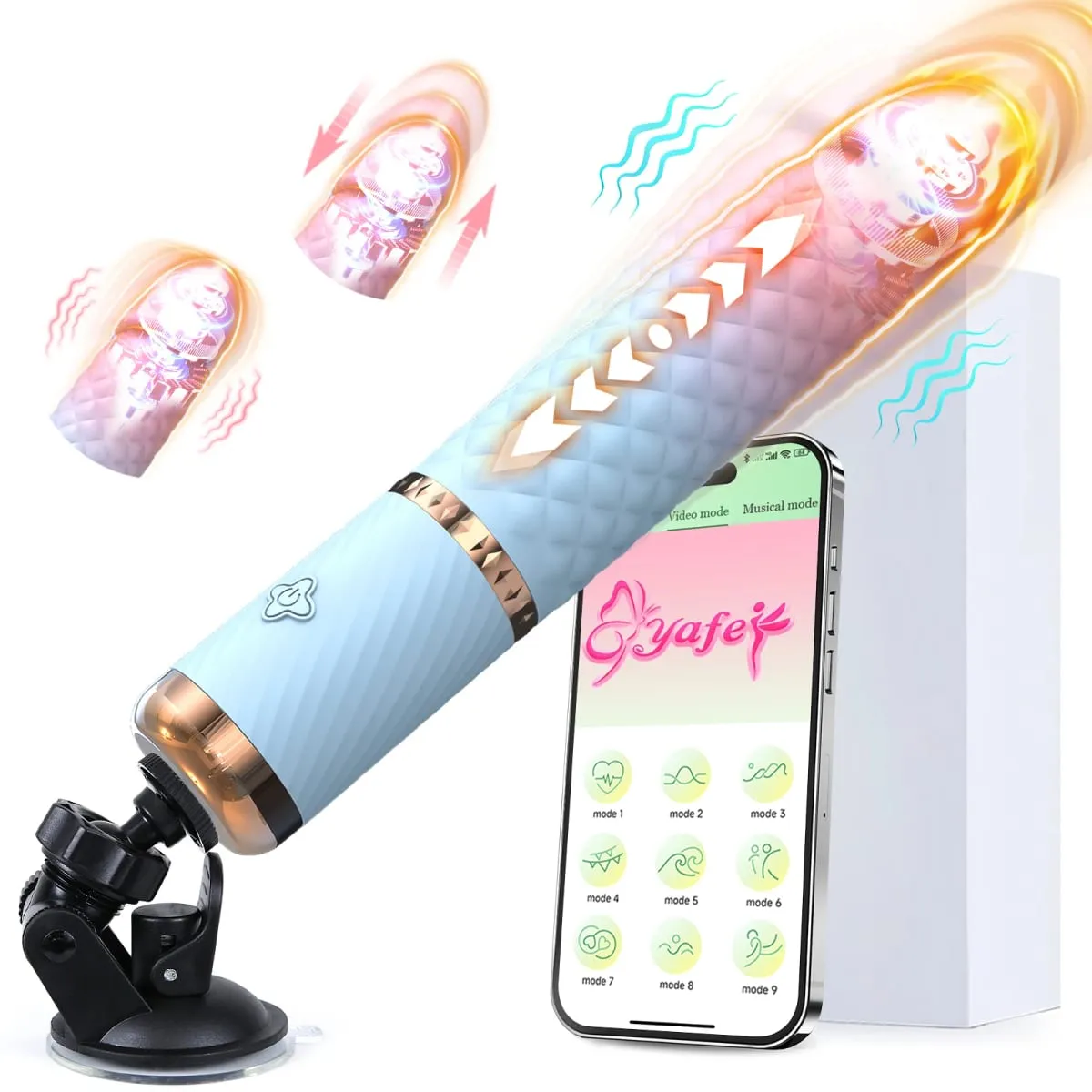 APP Kontrolü Otomatik Teleskopik Sokma Gerçekçi Yapay Penis Vibratör Seks Makinesi G Noktası Klitoral Stimülasyon Kadınlar için Seks Oyuncakları — image 1