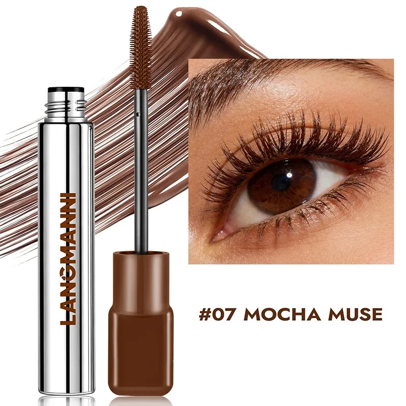 8 Colors Pink Mascara Thick Curling Waterproof Natural Eyelashes Long Lasting Blue White Green Black Eye Makeup Korean Cosmetics — image 12