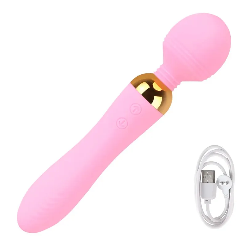 Bacchetta magica 2 vibratori motore per le donne capezzolo stimolatore clitoride vaginale spina anale grosso dildo masturbatore femminile giocattoli del sesso uomini erotici — image 9