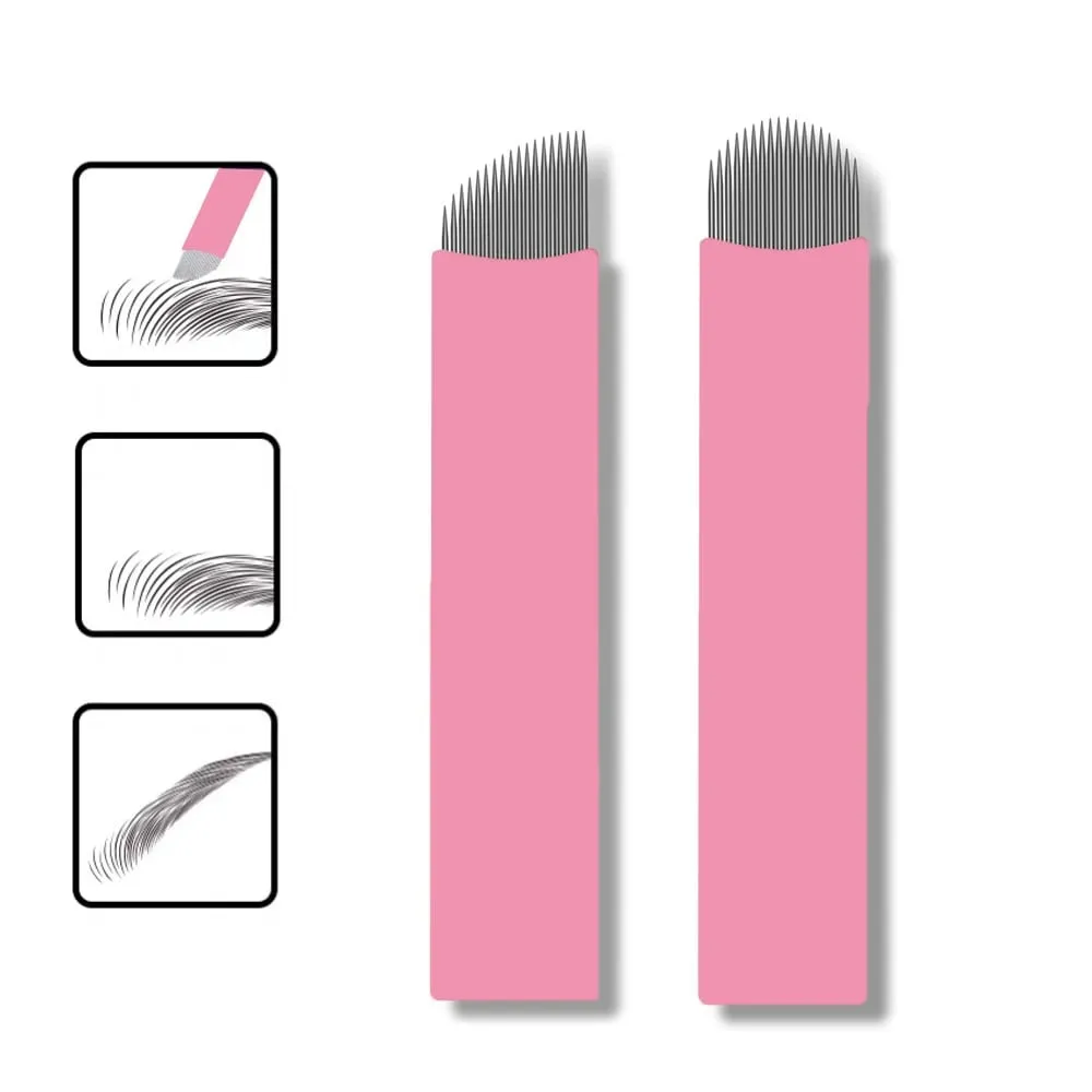 Kits de escovas de cílios descartáveis, agulhas de microblading, diâmetro 0.15mm, micro lâminas tebori, tatuagem, sobrancelha, suprimentos, aplicadores de maquiagem — image 3