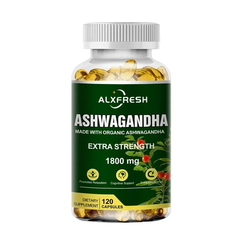 Original Ashwagandha Capsules High Potency Root Extract for Stress & Vitality Balance Hormones