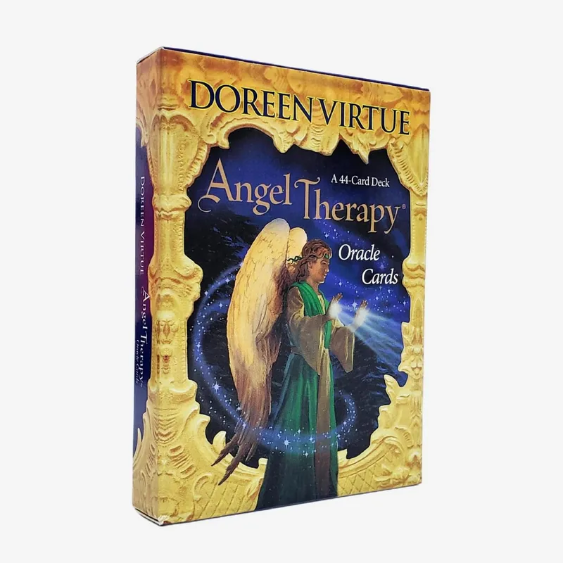 Terapia aniołami Karty Oracle Przewodnik PDF Karty tarota Talia do gier planszowych na imprezę rodzinną, kobiety, zabawki dla dzieci — image 1