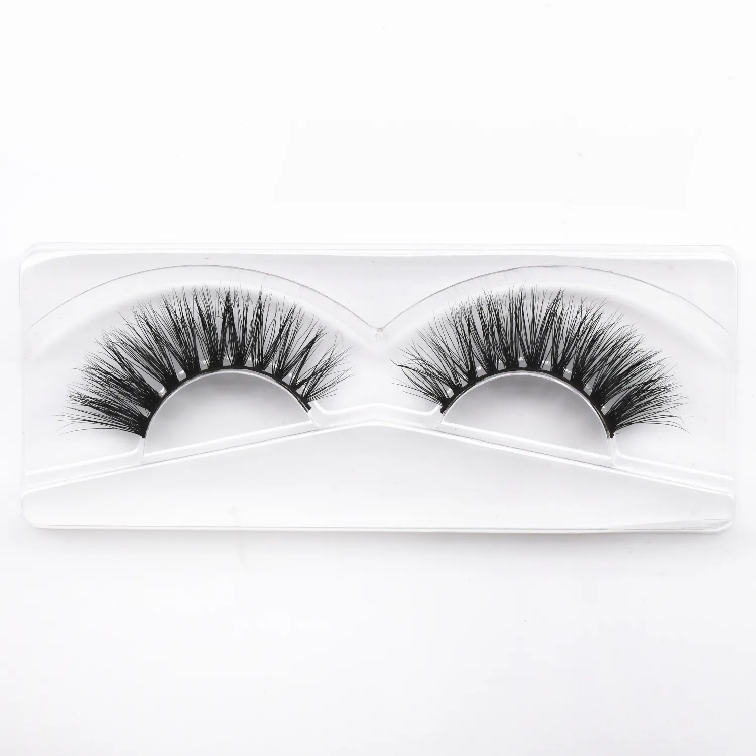 D20 réel vison cils Extension de cils naturel long ailé Volume cils à la main vison faux cils maquillage cils — image 5