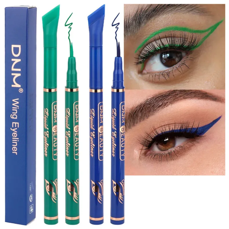 Penna per eyeliner liquido opaco a 12 colori Nero Viola Trucco Impermeabile A rapida asciugatura Liscio Ultra-sottile Eye Liner Suggerimenti per le ali Cosmetico — image 3