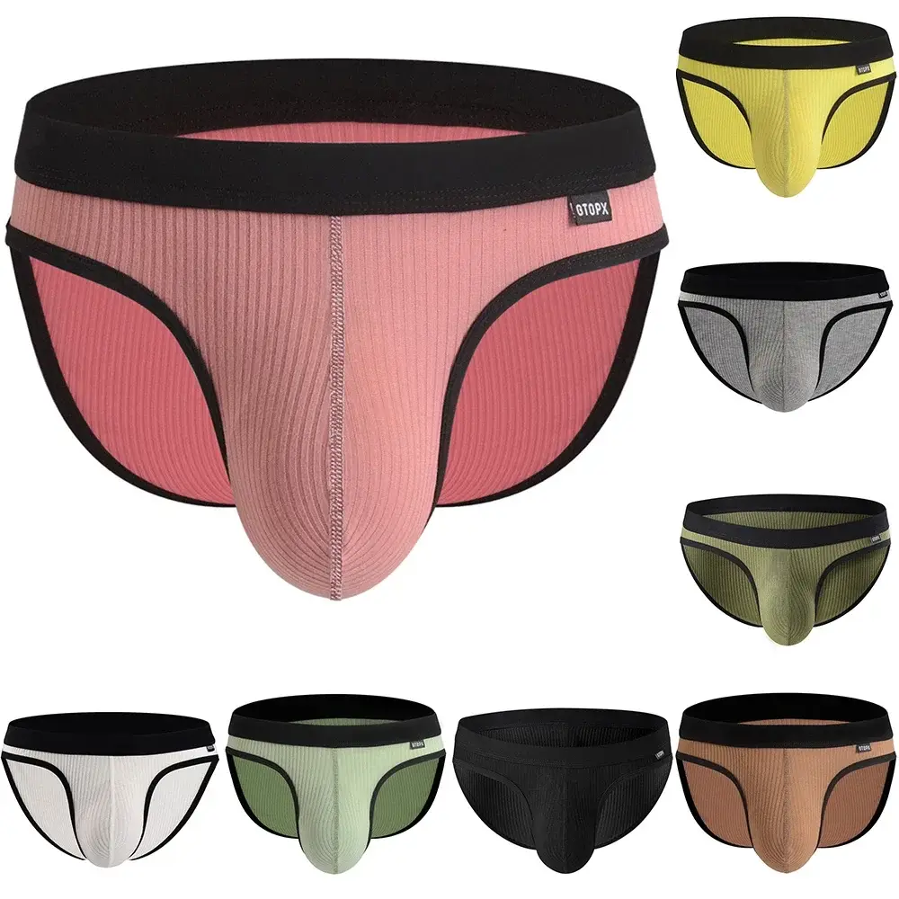 Men's Briefs Pouch U Convex Briefs Men's Underwear Modal Soft Brief Absorbent Elastic Male Shorts Breathable Underpants MU094 — image 2