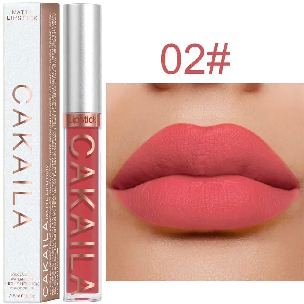 Matte Velvet Lip Glaze Long Lasting Silky Smooth Liquid Lipstick Not Easy To Fade Lip Gloss Makeup Sexy For Women Lip Tint — image 18