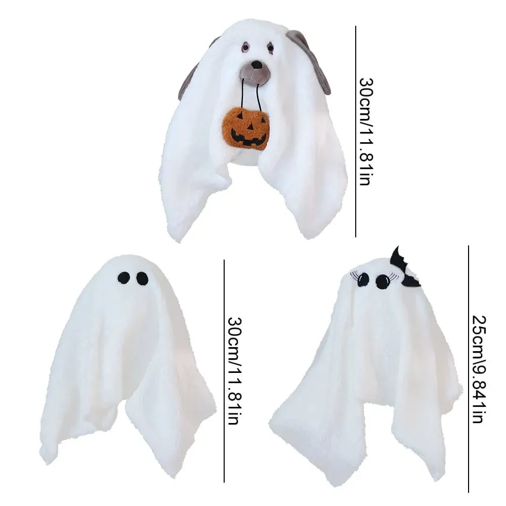สนุกน่ารัก Ghost Dog หมอนผ้าฝ้าย PP สีขาวของขวัญฮาโลวีนตกแต่งห้องค้างคาวโยนหมอนห้องนอน — image 6