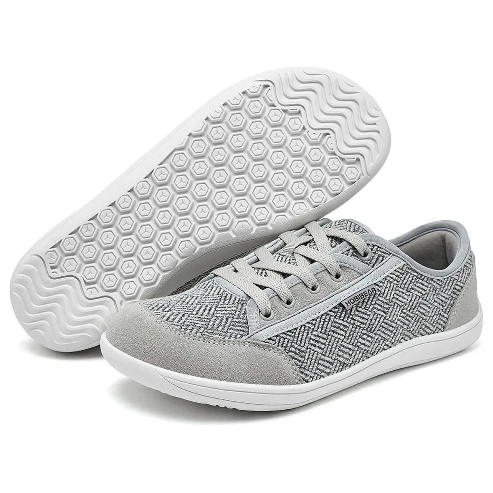 Barefoot Shoes Mens Womens | Zero Drop | Wide Toe | Minimalist Cowhide Leather Lace Up Fashion Sneakers — image 13