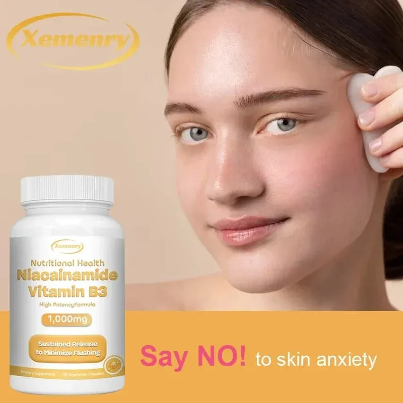 Capsules de niacinamide vitamine B3 – Soutient la fonction cérébrale et la santé cardiaque, stimule la production d'énergie et améliore l'immunité. — image 3