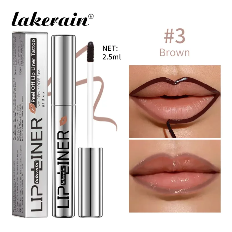 Kupas Noda Bibir Magic Bibir Tatu Tahan Lama Kalis Air Kalis Calit Kalis Pemindahan Kosmetik Matte Lip Liner Pensel — image 7