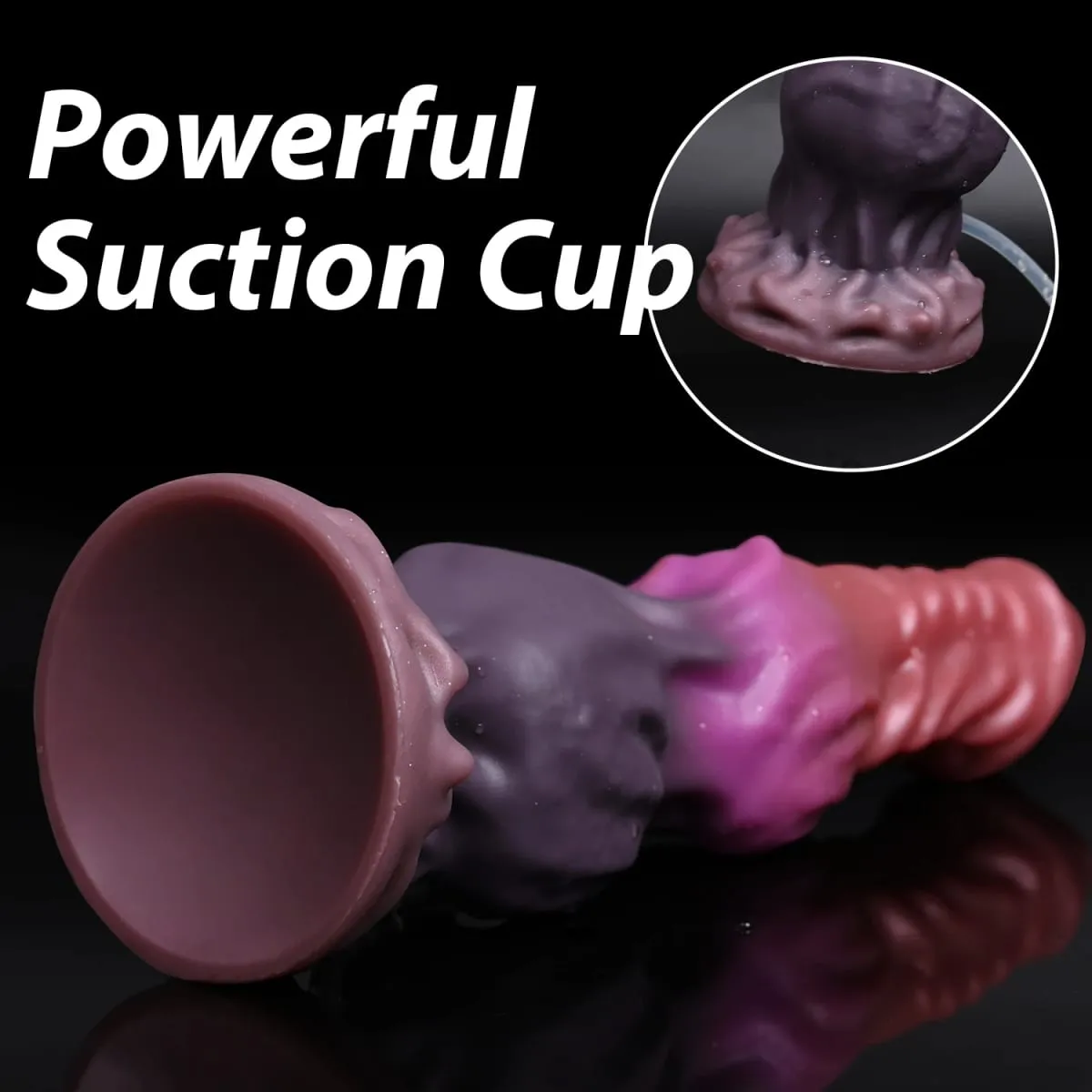 Ejaculation Monster Dildo Soft Silicone Penis Inflatable Big Knot Dildos Squirting Strong Sucker Dick Sex Toy for Women Men 18+ — image 5